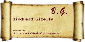 Bindfeld Gizella névjegykártya